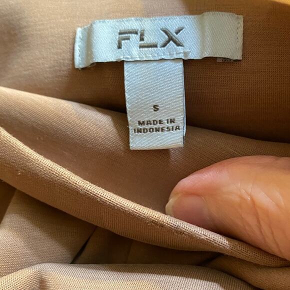 FLX Size S Tan Pull On Slim Leg Pants - Picture 7 of 7